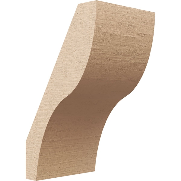 Ekena Millwork 5-inch W x 6-inch D x 10-inch H Geneva Rough Cedar Woodgrain TimberThane Knee Brace, Primed BRCUR05X06X10GNVRCPR - main
